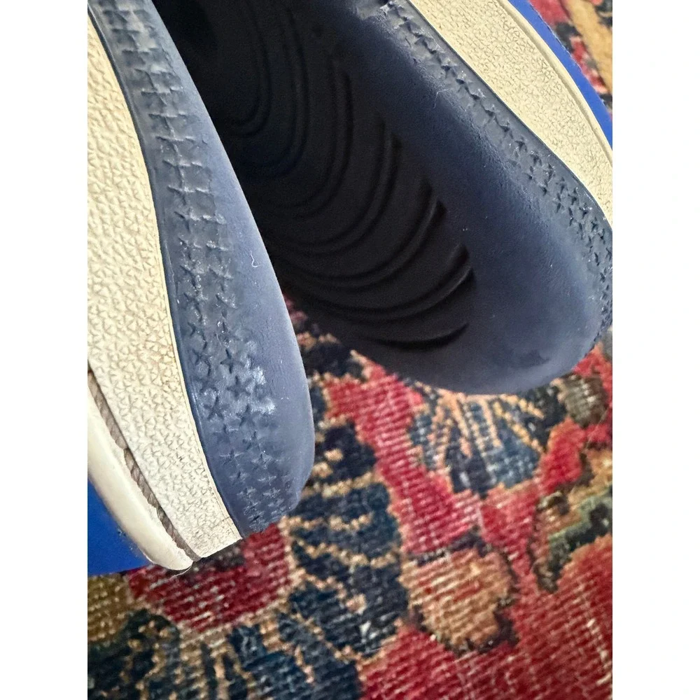 Nike Air Force 1 Low White Royal Blue Leather Sneakers Size 8 FQ8825-100